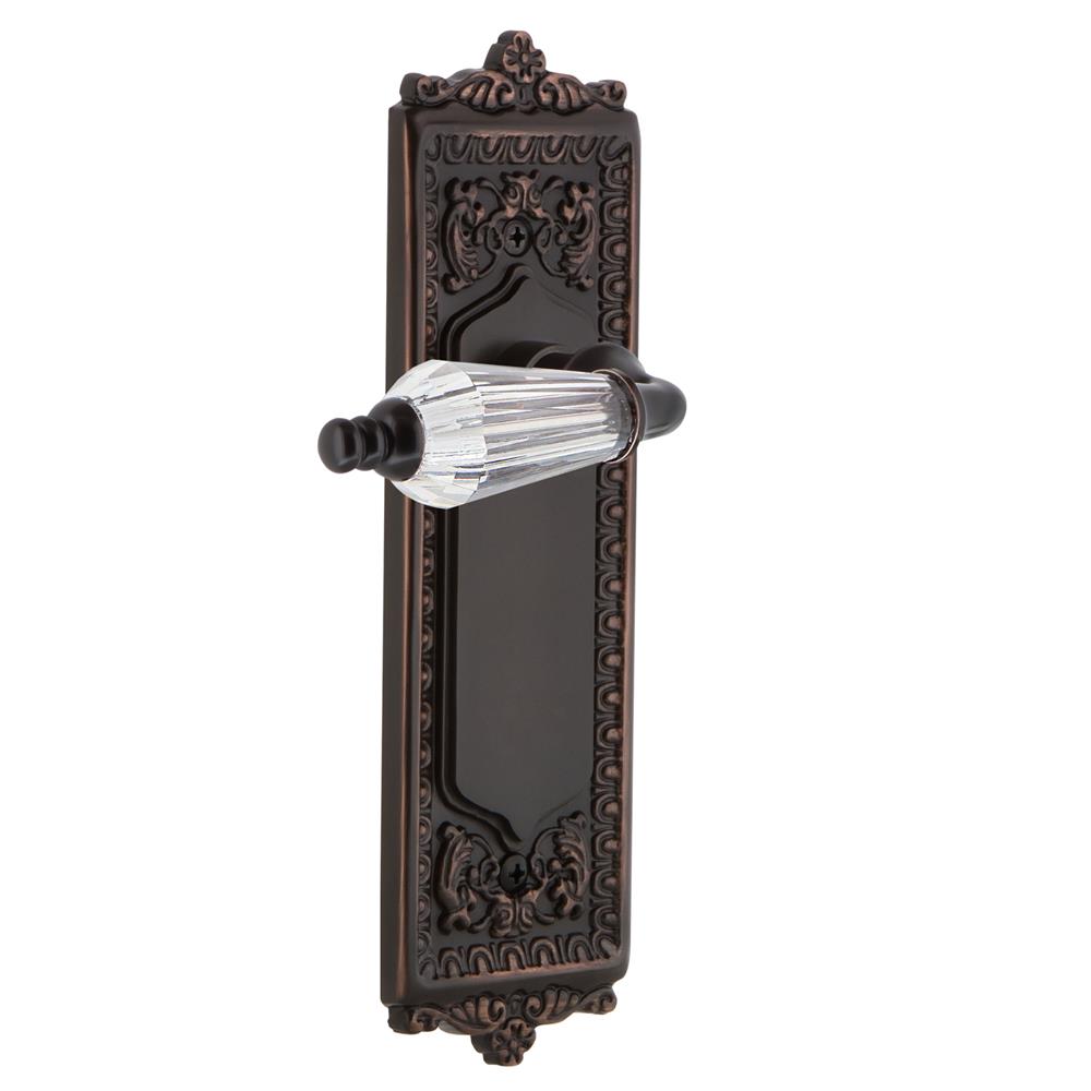 Nostalgic Warehouse EADPRL Egg & Dart Plate Privacy Parlor Lever in Timeless Bronze